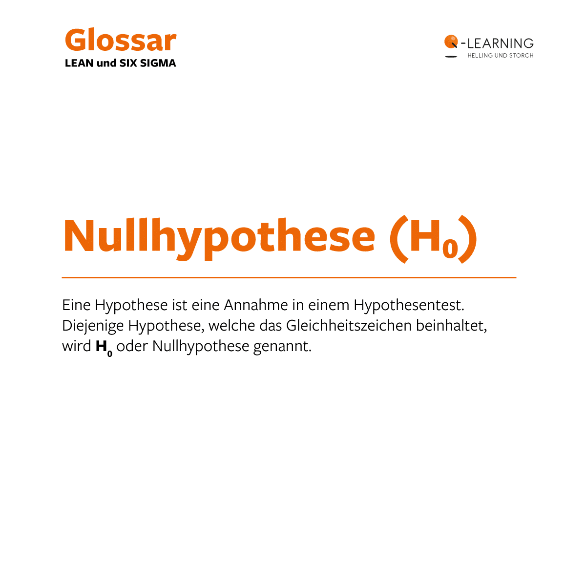 Glossar | Nullhypothese